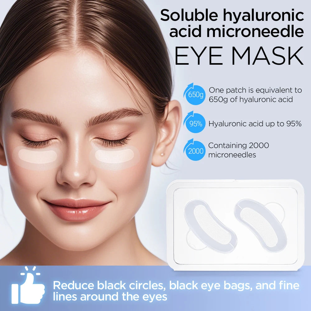Hyaluronic Microneedle Eye Patches