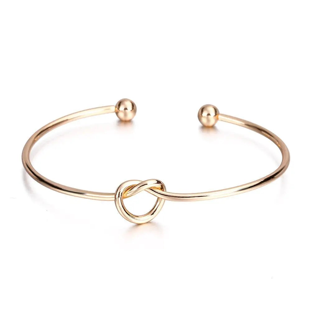 Minimalist Gold Geometric Cuff Bracelet