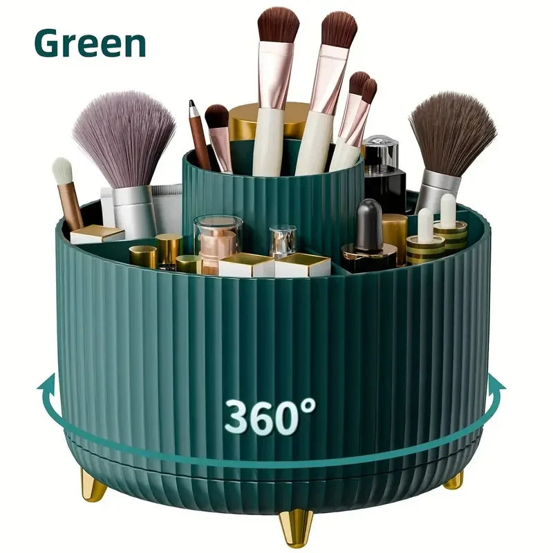 GlamSpin™ 360° Rotating Makeup Brush Organize