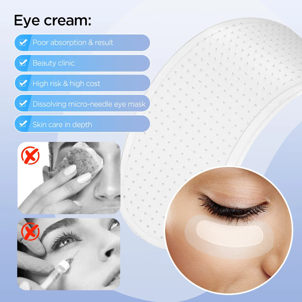 Hyaluronic Microneedle Eye Patches
