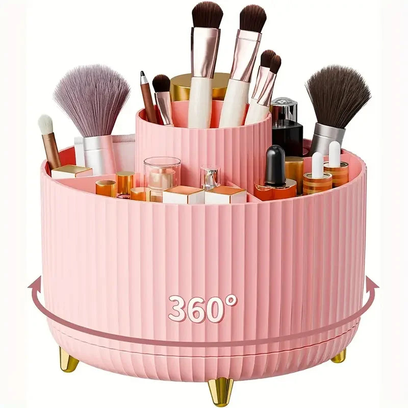 GlamSpin™ 360° Rotating Makeup Brush Organize