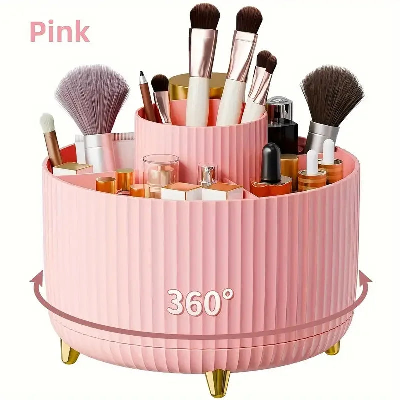 GlamSpin™ 360° Rotating Makeup Brush Organize